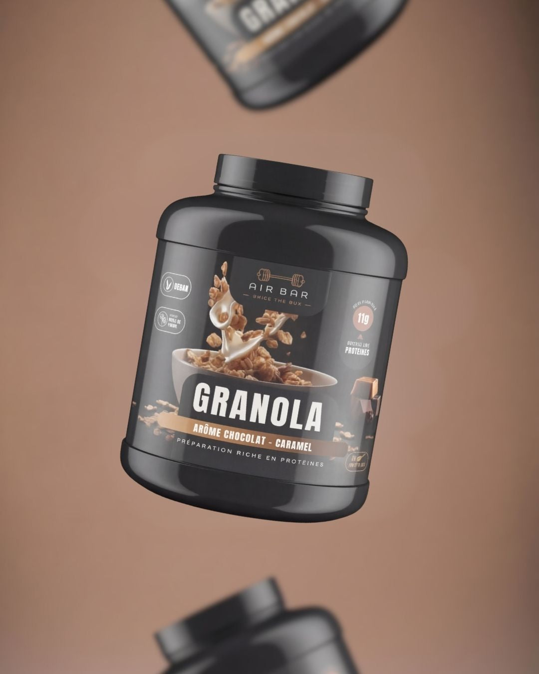 Granola with Chocolate and Caramel flavor