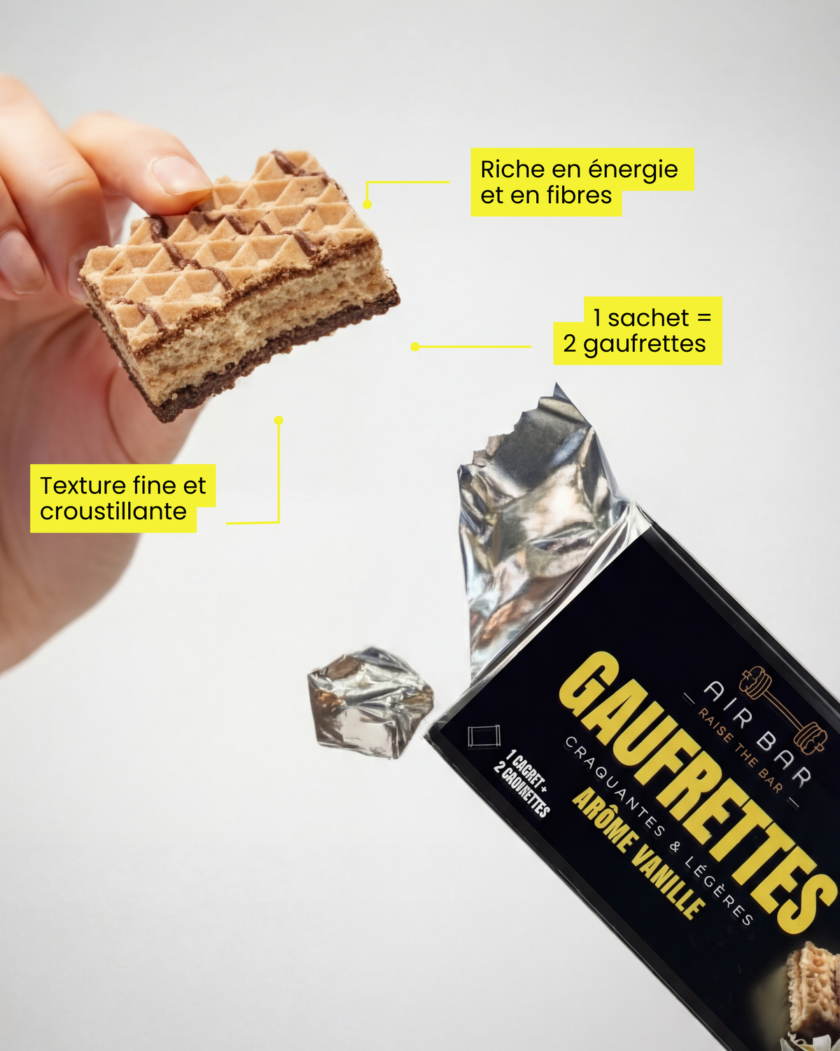 Gaufrettes Protéinées arôme Vanille