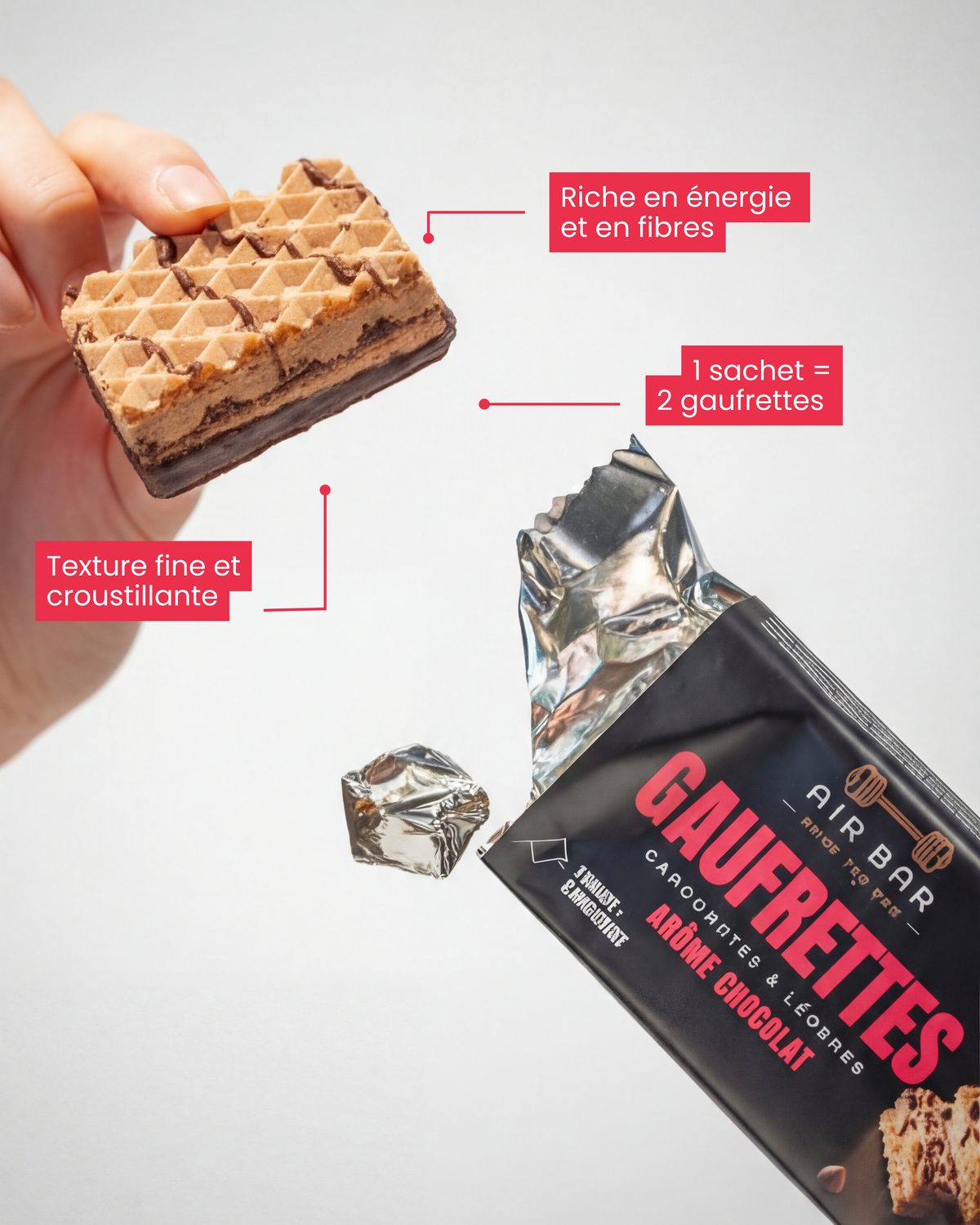 Gaufrettes Protéinées arôme Chocolat