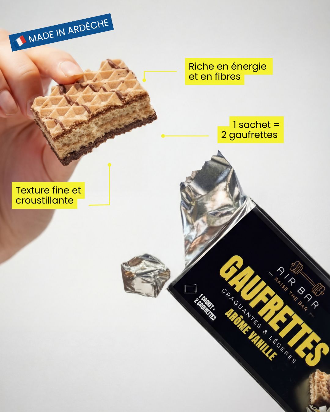 Gaufrettes arôme Vanille