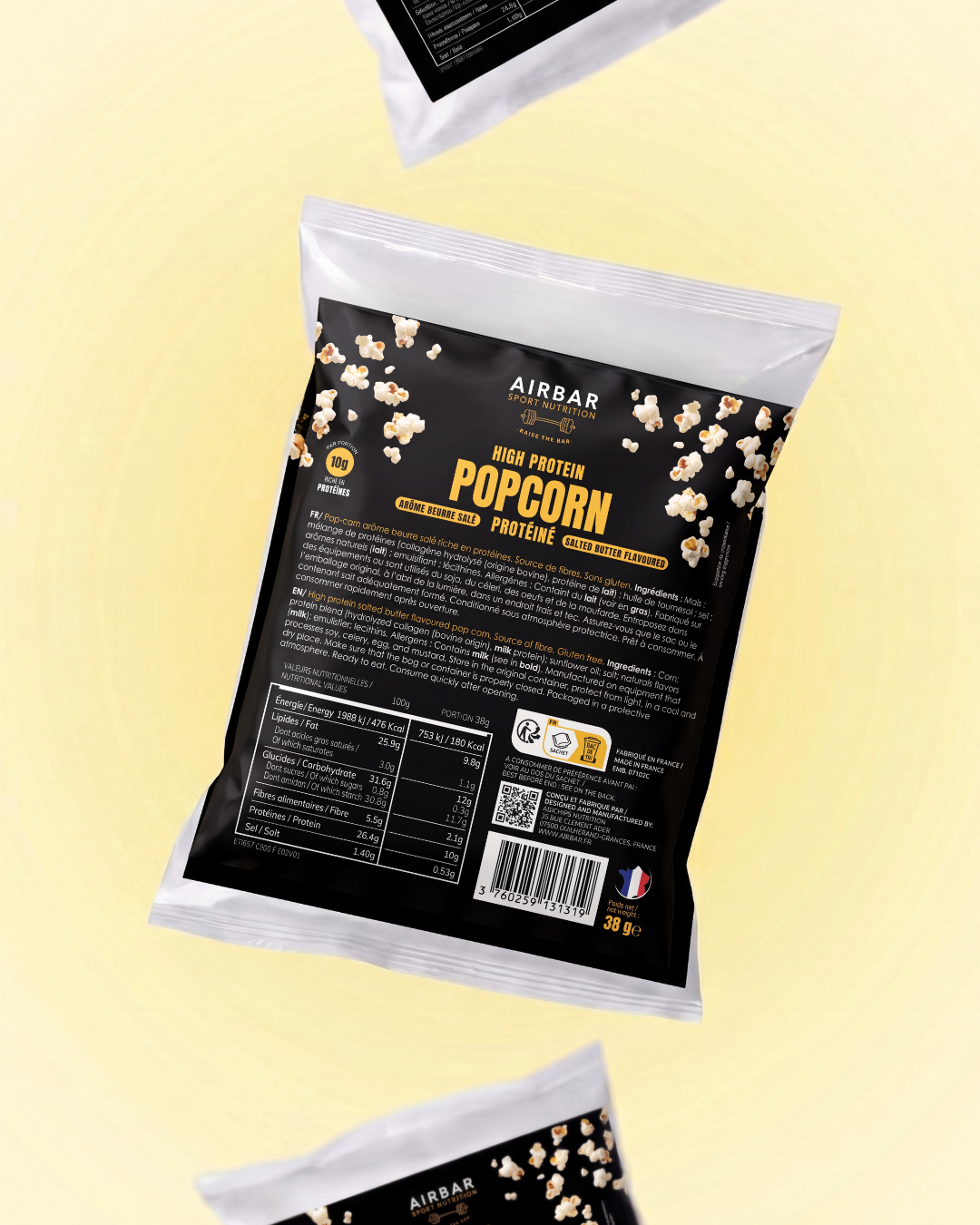 Popcorn Protéiné Arôme Beurre Salé