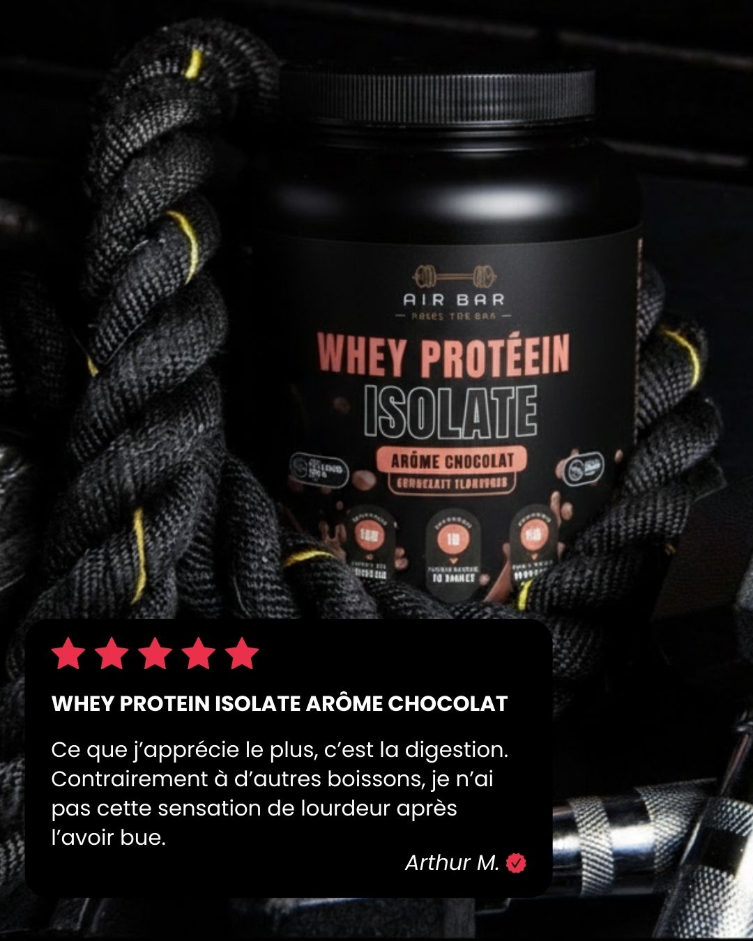 Whey protein isolate arôme Chocolat