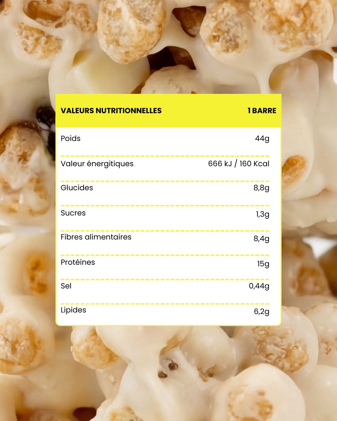 Barre Snack arôme Vanille