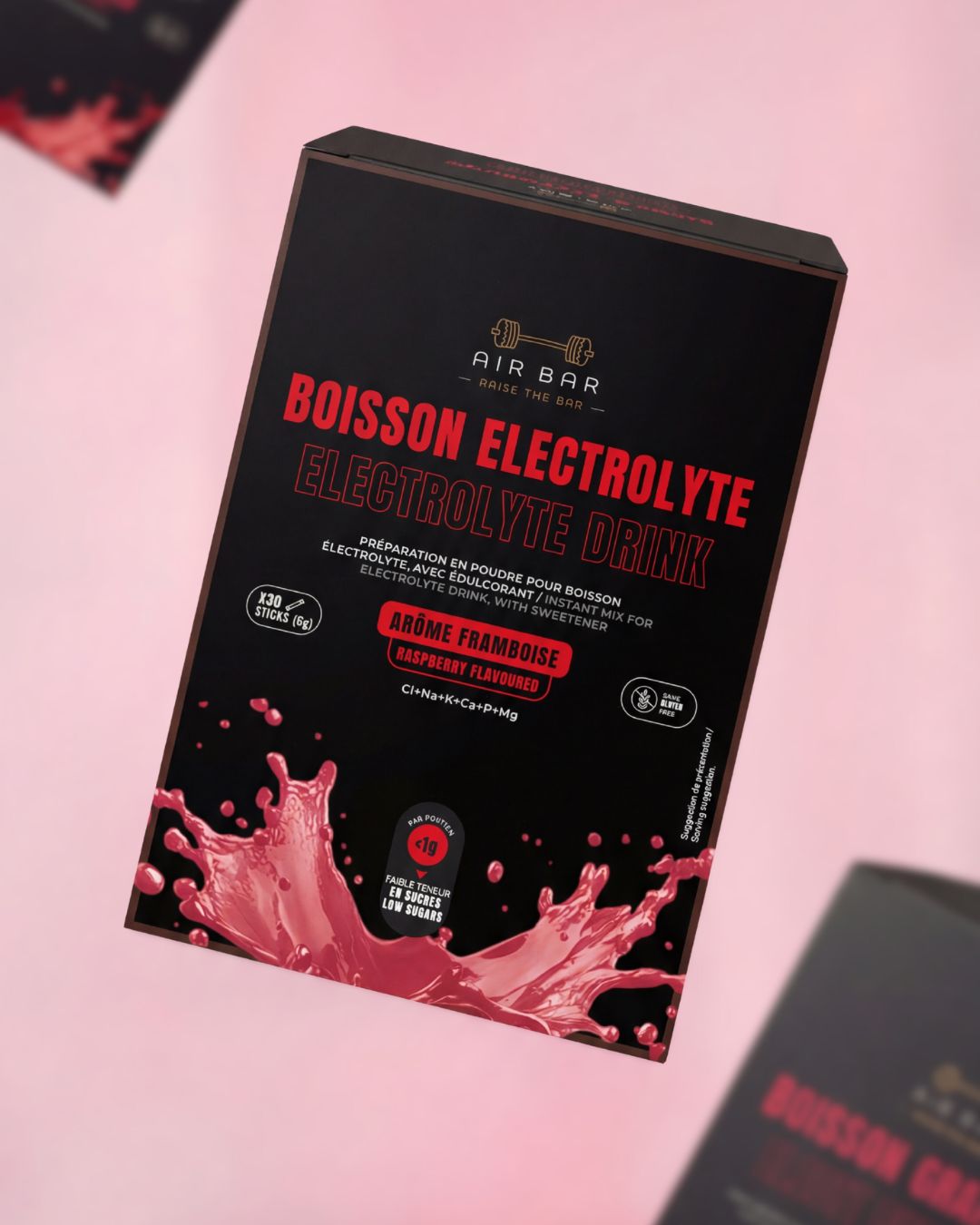 Boisson Électrolyte Framboise en Stick